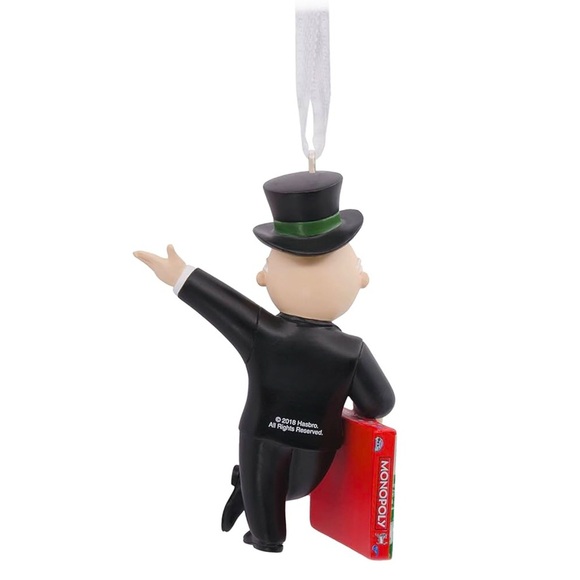 Hallmark Hasbro Rich Uncle Pennybags Monopoly Game Christmas Ornament - Picture 3 of 7